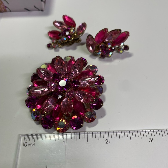 Pink and Purple Rhinestone Set - Picture 2 of 3